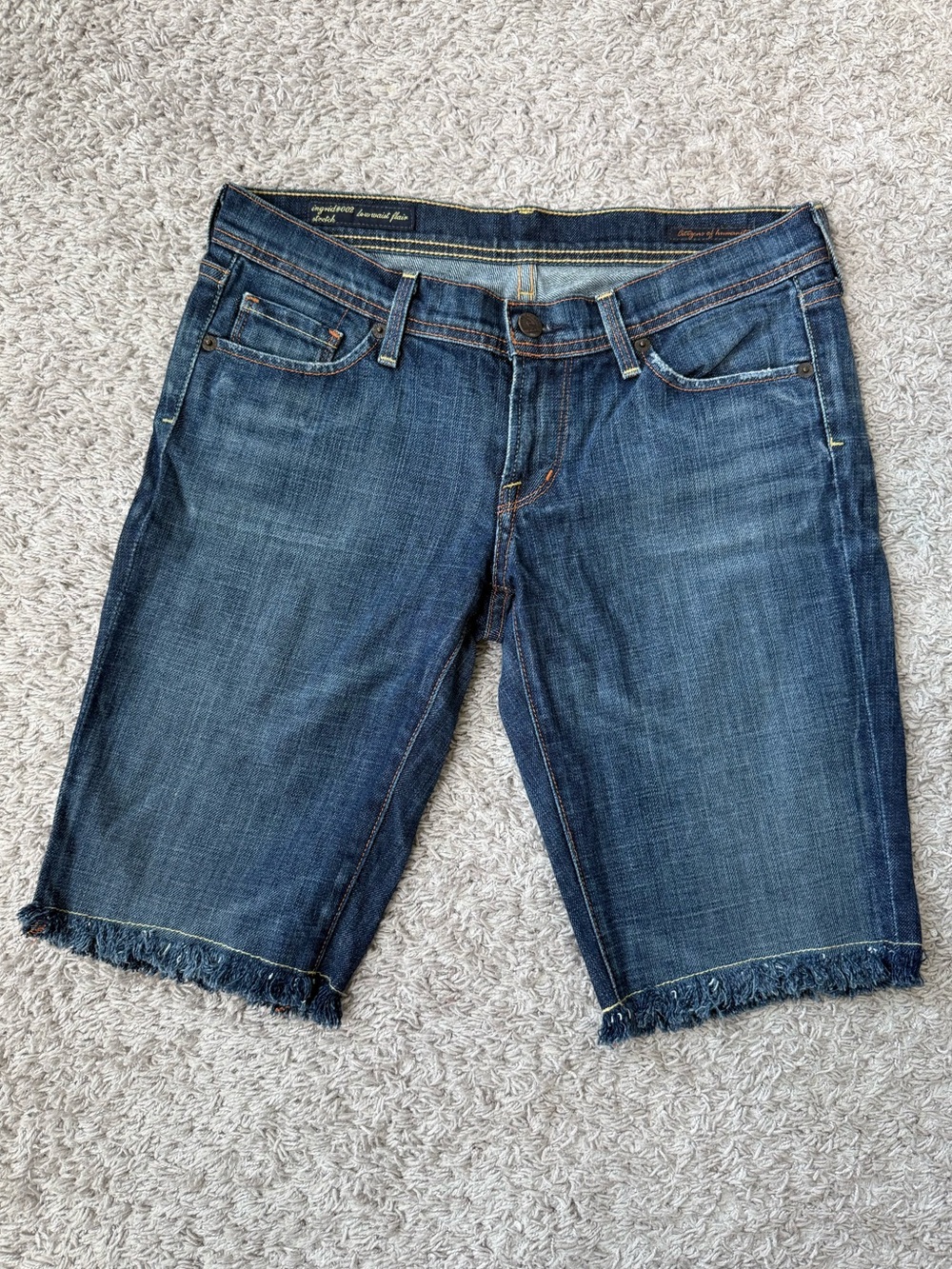 Citizens Of Humanity Ingrid #002 Low Waist Flair Jean Shorts